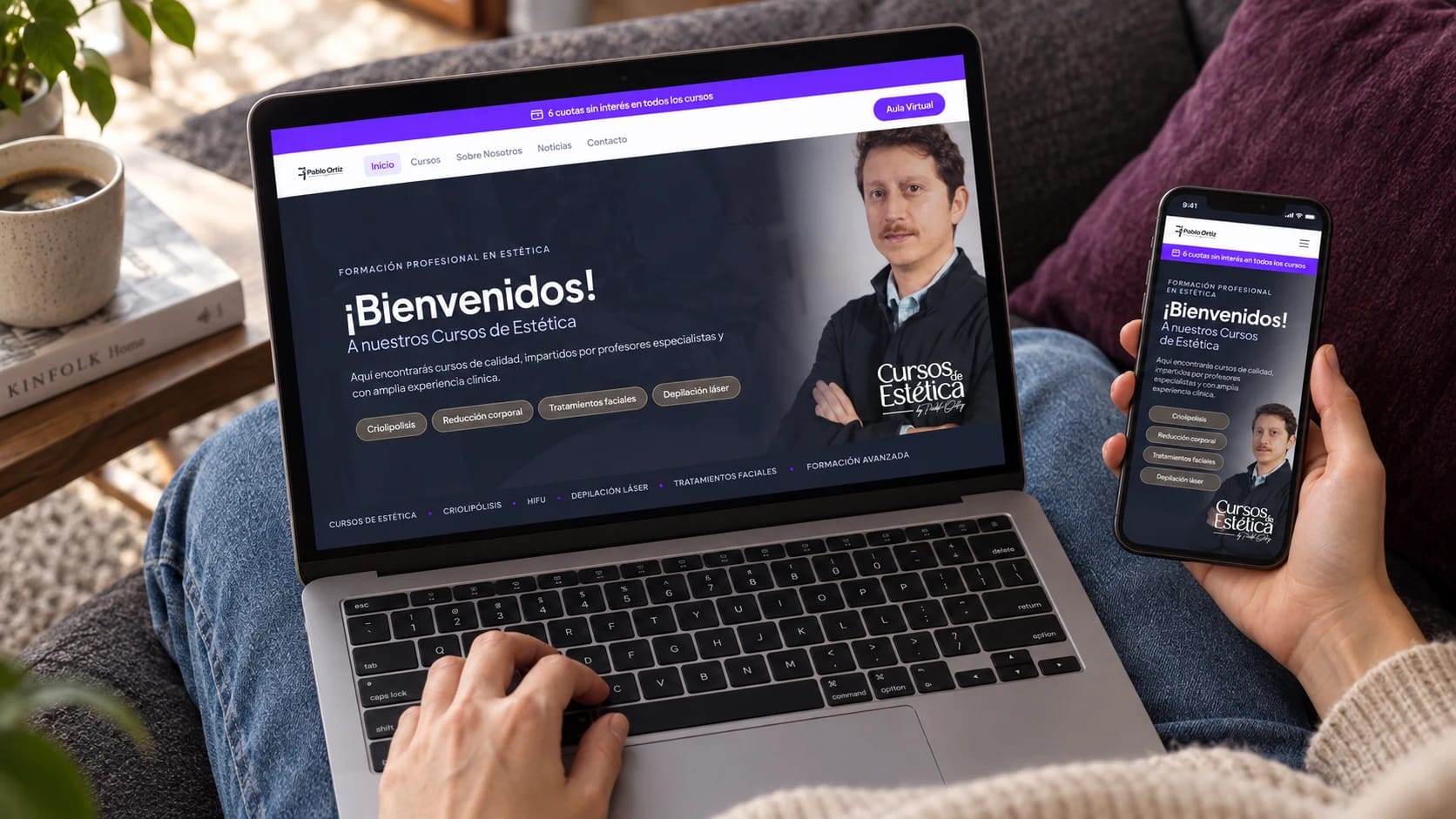 Pablo Ortiz — Cursos de Estética — Diseño UX/UI · Desarrollo web · SEO
